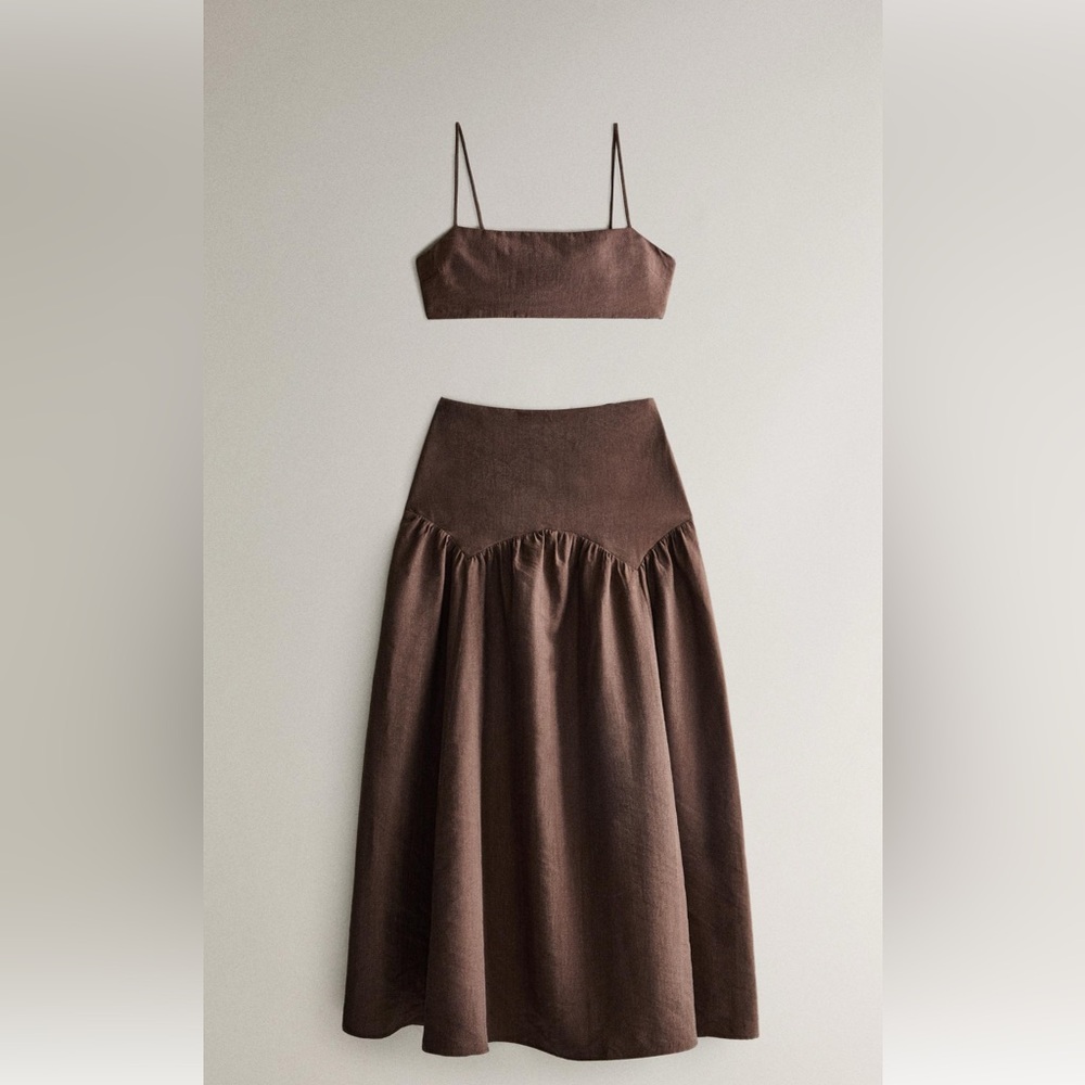 Zara Strappy Top & Yoke Skirt